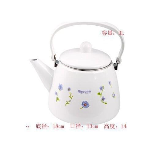 Enamel kettle large capacity 3L kitchenware hot water kettle kettle for electromagnetic furnace
