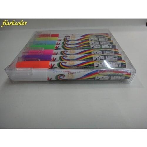 Flashcolor 3mm Highlighter Fluorescent Liquid Chalk Marker Pen for LED Writing Board 16pcs/lot