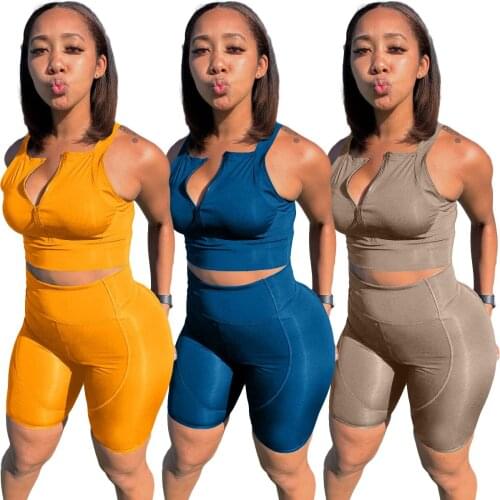 HAOOHU Womens Clothing Womens clothing New Style Gathers Breathable Fashion Sports Solid Color Suit Line Stitching