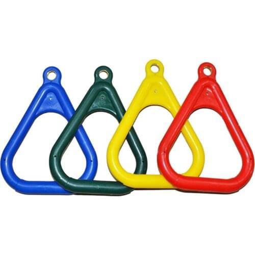 2 Pcs Children Swing Set Stuff Fitness Triangle Rings Climbing Entertainment