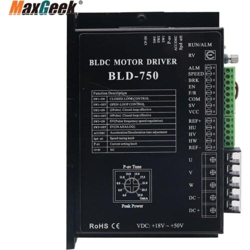 Maxgeek BLD-750 BLDC DC Brushless Motor Driver Controller 750W w/ Hall for Brushless DC Motor