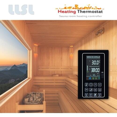 Color screen multifunctional sauna steam room heating controller can be connected with external lighting, fan, etc