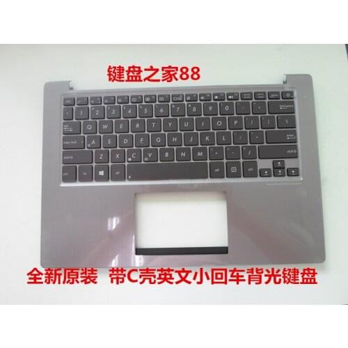 New US keyboard for FOR ASUS U38 U38D U38DT English Laptop keyboard Backlight palmrest cover