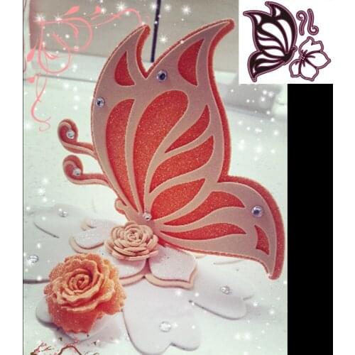 New Butterfly Flower metal cutting die scrapbook for photo album paper diy gift card decoration embossed Die Mould