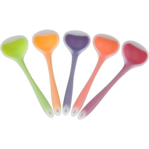 Translucent Silicone Spoon Nonstick Anti High-Temperature Soup Scoup Cooking Tools Kitchen Supplies UD88