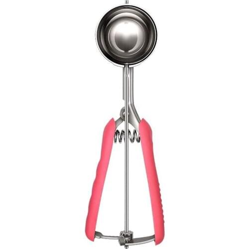 Cookie Scoop, Stainless Steel Ice Cream Scoop Include Large-Medium-Small Size, Good Grips Squeeze Melon Disher