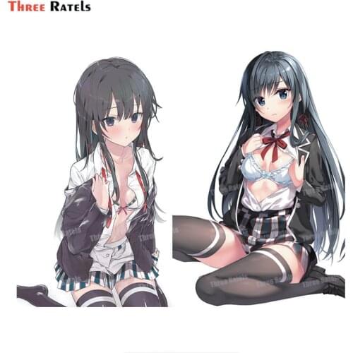 Three Ratels A49 Yukinoshita Yukino Yahari Or No Seishun Lovecome Wa Machigatteiru Occlusion Scratch Sticker Car Decor Decal
