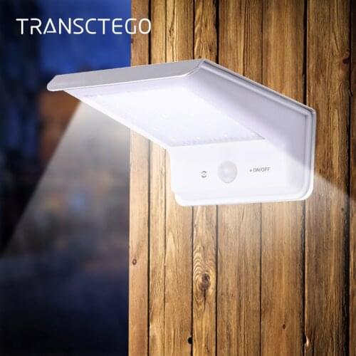 20 Led Solar Light PIR Motion Sensor Outdoor IP65 Waterproof Pathway Solar Powered Lamp For Garden Street Lights Modern Lantern