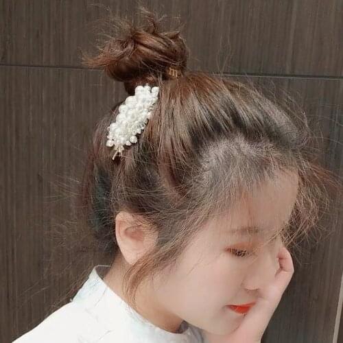 Luxury Full Pearls Hairpins For Women Girls Headband Sweet Hair Ornament Barrettes Hair Clips Hedgehog Fashion Hair Accessories