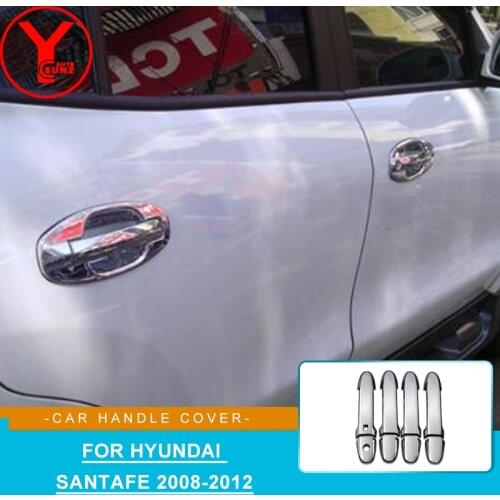 For Hyundai Santa Fe Santafe San ta fe 2008 2009 2010 2011 2012 Door Handle Cover Door Bowl Trim Protector Accessories