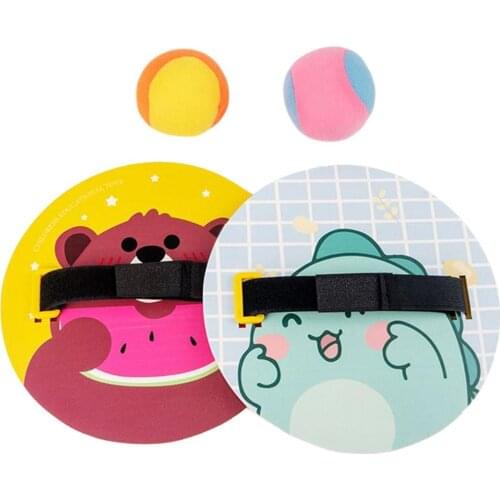 1Set Sucker Sticky Ball Toy Outdoor Sports Catch Ball Game Set Throw And Catch Parent-Child Interactive Outdoor Toys For Kids