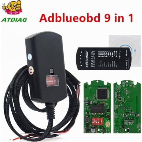 10PCS/LOT Adblue 9 in 1 9in1 Universal NOT NEED ANY SOFTWARE 9in1 AdBlue Emulator Box for multi-brands trucks