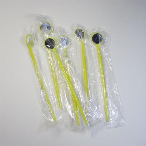 100 Pieces/Lot Dental Mouth Mirror Reflector Oral Hygiene Disposable Teeth Whitening Aseptic Packaging