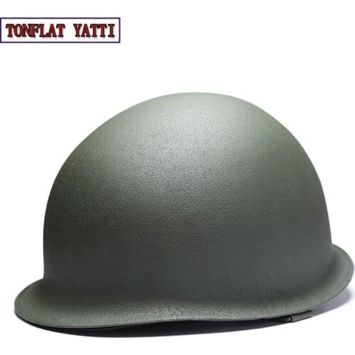 2020 New Pretty Double Layer Steel American Helmet Military Tactical Airsoft Paintball Swat Protective Fast Helmet