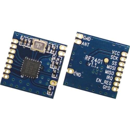 2pcs Arduino Uno NiceRF Hot Sale 2.4G RF Wireless Module RF2401 -20~+10 dBm 10mW Low Cost RF Transmitter and Receiver