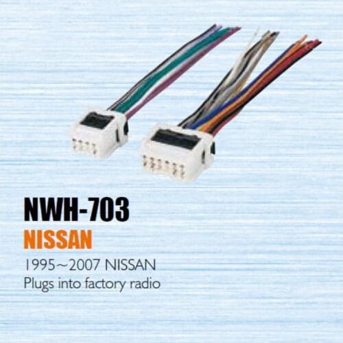 Car CD Player Power Wire Cable Plug For Nissan 1995-2007 Into Factory Radio DIN ISO Female