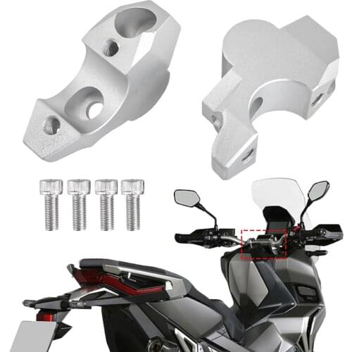 For Honda XADV750 X-ADV XADV 750 2017-2020 2021 Motorcycle CNC Handlebar Risers Extend Clamp Adapter Riser Up 35mm Backward 10mm