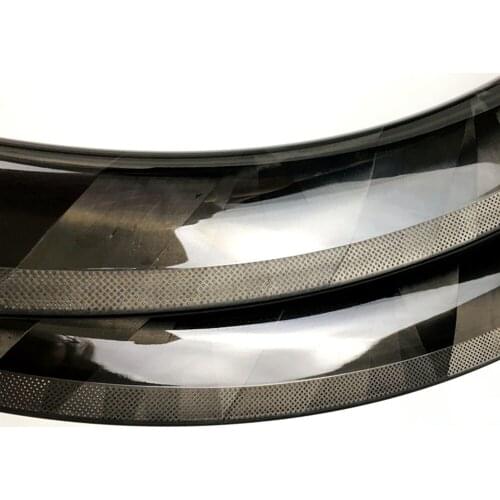 FIERCE Xlight Glossy 30/35/38/40/50/55/60/75mm depth , 26mm width 700C Customized V Brake Carbon Road rims Texture Brake Track