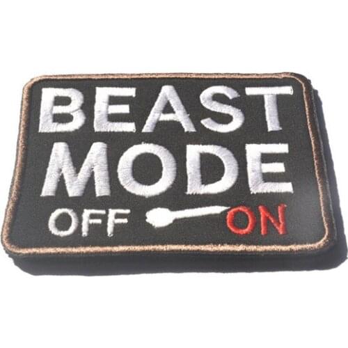 HOT!Swat military Embroidered Patch with hook BEAST MODER off on Patches tactical armband for cap jacket