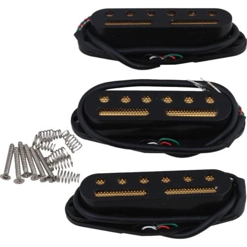 3PCS Black 48/50/52mm Single Coil Pickup to Humbucker Electric Guitar
