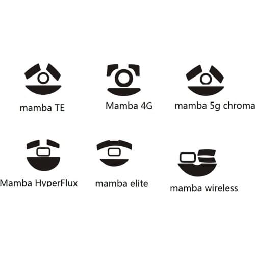 Pack of 2 Mouse feet skates for Razer mamba elite / TE / 4G wireless