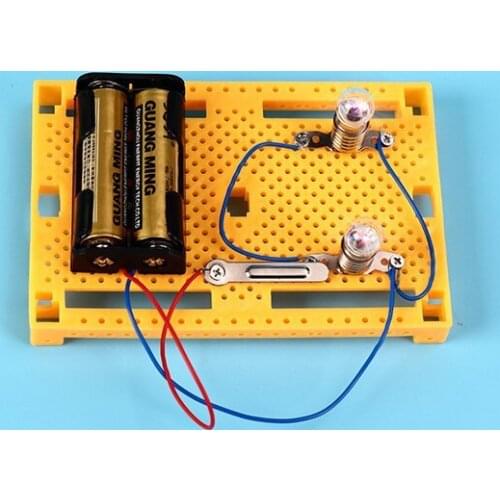 Science technology science experimental primary school circuit manual material invention parallel street lamp educational toy