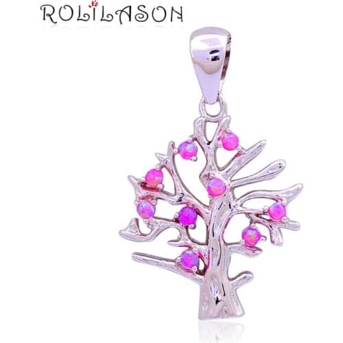 Opal Fashion jewelry Silver Stamped style Party Girls Purple fire Necklace Pendants special shape Pendants OP439