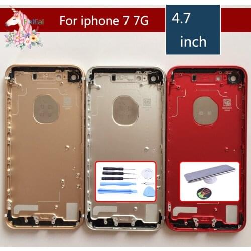 Original For iphone 7 7G case iphone 7 Plus body chassis full housing shell assembly battery cover replacement New Middle Frame
