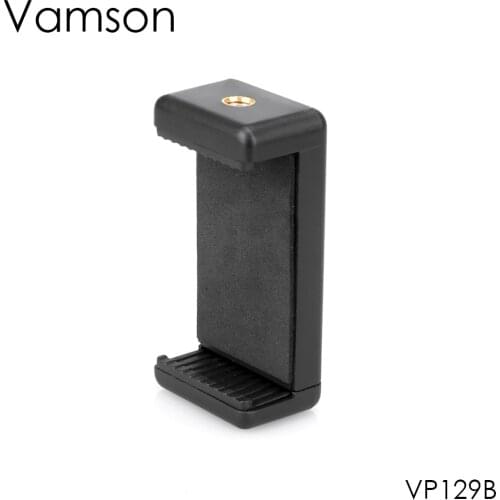 Vamson Sports Camera Tripod Adapter Phone Clip for Huawei for Xiaomi Bracket Holder Mount for iPhone X 7 plus Smartphone VP129