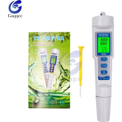 PH/TDS/TEMP Digital Water Quality Monitor Temperature Tester Celsius Fahrenheit degrees for Aquarium Pools Drinking Water EC-983