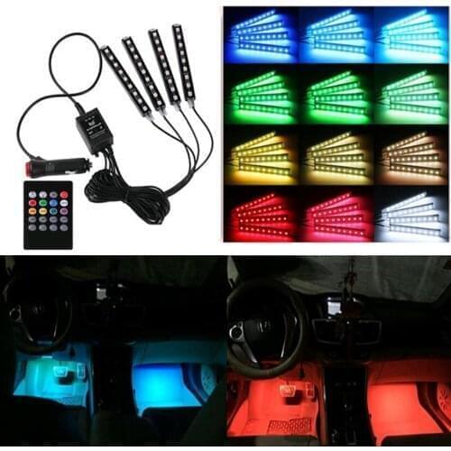 HOT Car LED RGB Interior Atmosphere Strip Light Decorative Foot Lamp FOR Haima 3 7 M3 M6 S5 JAC J2 J3 J4 J5 J7 S1 S3 Accessories