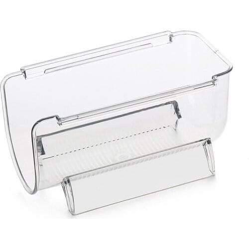 Clear Plastic Storage Bins,Food Storage Bins for Pantry,Kitchen,Refrigerator, Pantry Storage Bins with Handles, 4-Pack