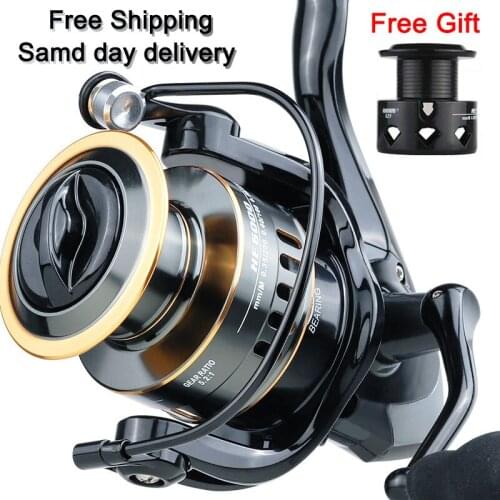 2021 New Fishing Spinning Reel,5.2:1Gear Ratio 11+1BB 10KG Max Drag for Inshore Boat Rock Freshwater Saltwater Fishing Reel