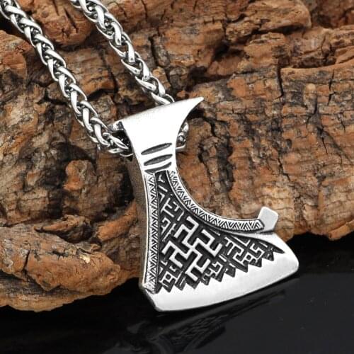 Slavs Dukhobor Stainless steel amulet Odolen Trava necklace perun axe pendant necklace