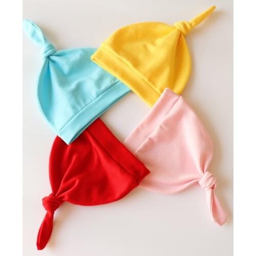 New Baby Tail Hats Newborn Baby Beanie Knot Baby Boy Hat Soft Baby Girl Beanies Gifts for Baby Newborn Fall Winter Caps