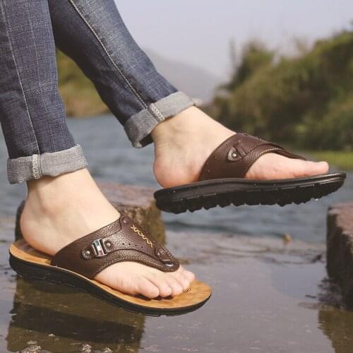 Men Flip-flops Slippers Summer Beach Sandals Comfortable Men Casual Shoes Fashion Men Flip Flops Footwear 2021