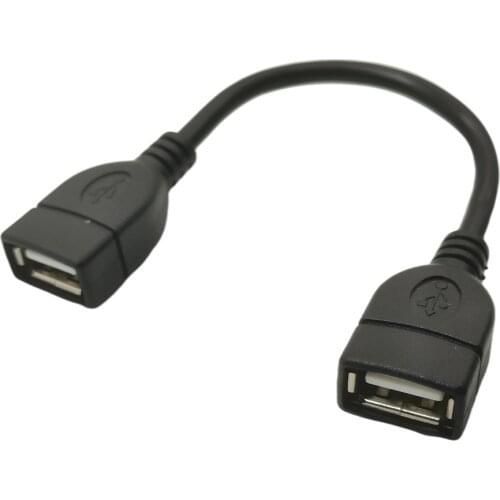 USB 2.0 Coupler Female to Female Adapter USB2.0 Coupler Extender Cable Connection Converter 10cm