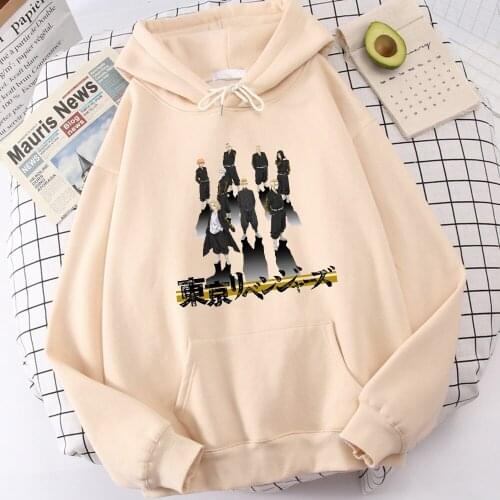Hoody Tokyo Revengers Cool Anime Mens Hoodie Street Harajuku Mens Pullover Big Size Fashion Sweatshirts Men Long Sleeve Clothes