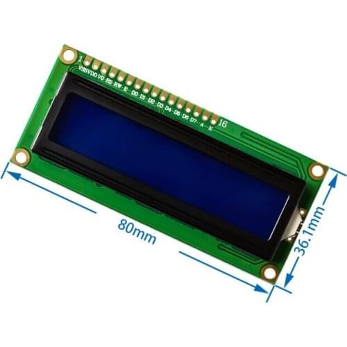 LCD1602 1602 LCD Module Blue / Yellow Green Screen 16x2 Character LCD Display PCF8574T PCF8574 IIC I2C Interface 5V for arduino