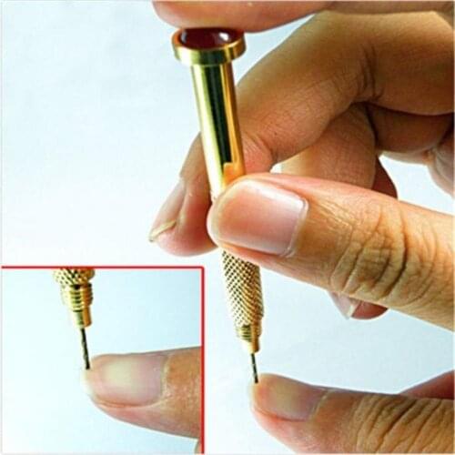 2pcs/lot Practical Nail Art Design Tips Dangle Metal Pierce Piercing Hand Drill New Tool