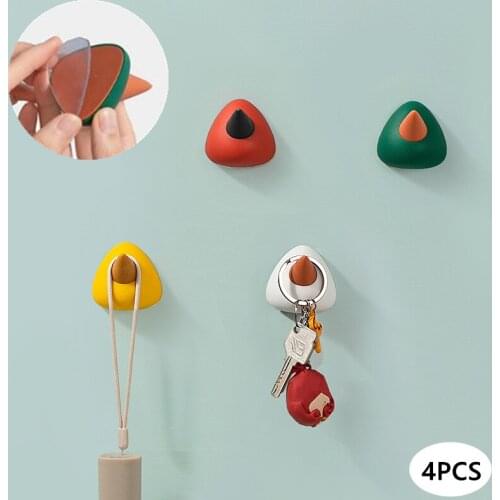 4Pcs/Set Creative Wall-mounted Bird Shaped Coat Hook Home Living Room Decorative Towel Clothes Storage Hanger