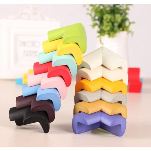 4PCs Colorful Baby Safety Protector Table Corner Desk Protection Children Anticollision Edge Thicken Soft Child Corner Guards