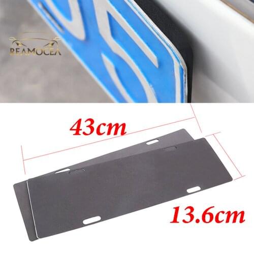 Reamocea 5Pcs Car License Plate Shock Silencer Pad Cotton Insulation Pads Frame Buffer Silencer Pad soundproofing foam Pads