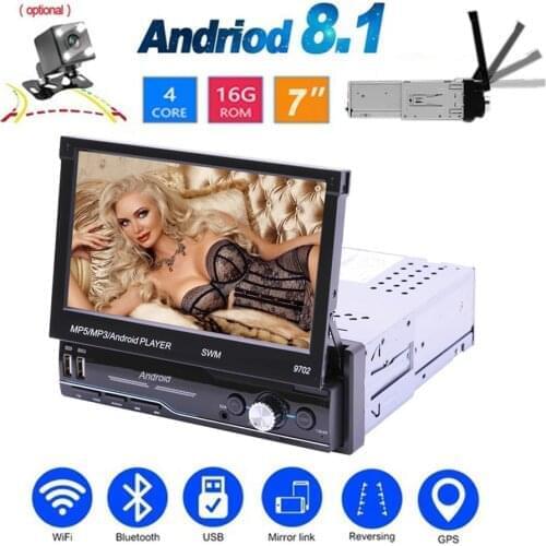 7 Inch Car Radio Android 8.1 GPS Navigation Wifi USB Charging 1 Din Car MP5 Player Built In Europe Russian North America Map