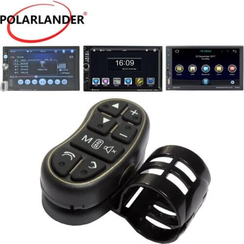 Car Steering Wheel For Car Multimedia DVD Player Universal Remote Control LED Light Bluetooth Wireless 8 Button Use 2 Din Radio
