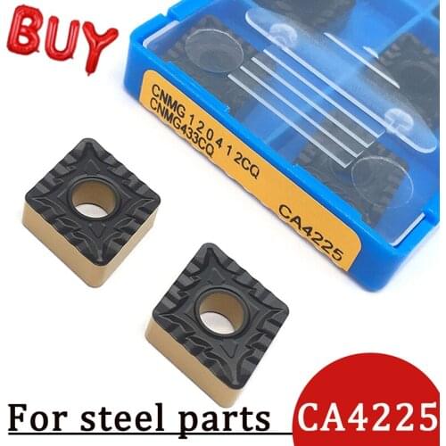 10pcs CNMG120412 CQ CA4225 Carbide Inserts High Quality External Turning Tool CNMG 120412 Lathe Cutter Tools Machining For Steel
