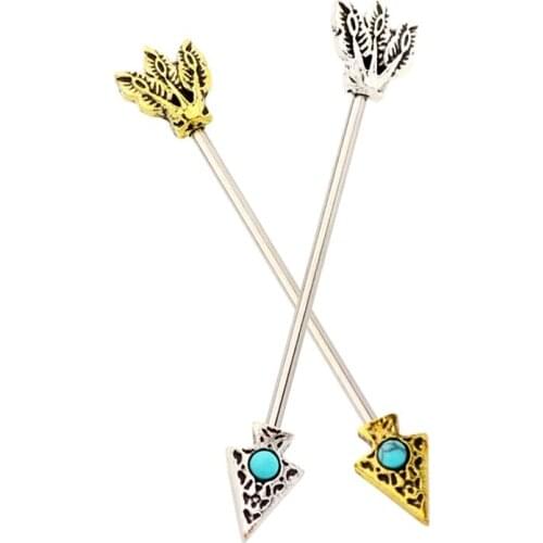 Tree Of Life Industrial Scaffold Barbell Ear Piercing Bar Surgical Steel With BALLS or CONES