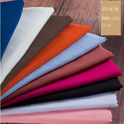 Double layer linen soft baby cloth clothes bamboo crepe slub slub fashion clothes DIY sewing craft material 130*50cm