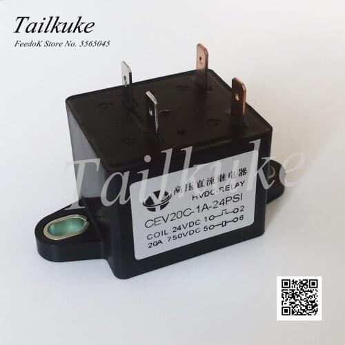 EVC20A450-750VDC Ceramic Chamber Vacuum Fully Sealed Electric Vehicle Pre-charged High Voltage DC Relay