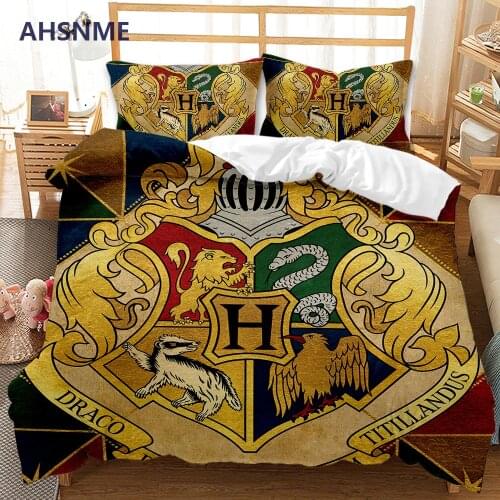 AHSNME HPter and the Deathly Hallows Bedding Set High-definition Print Quilt Cover for RU AU EU King Double Size Market